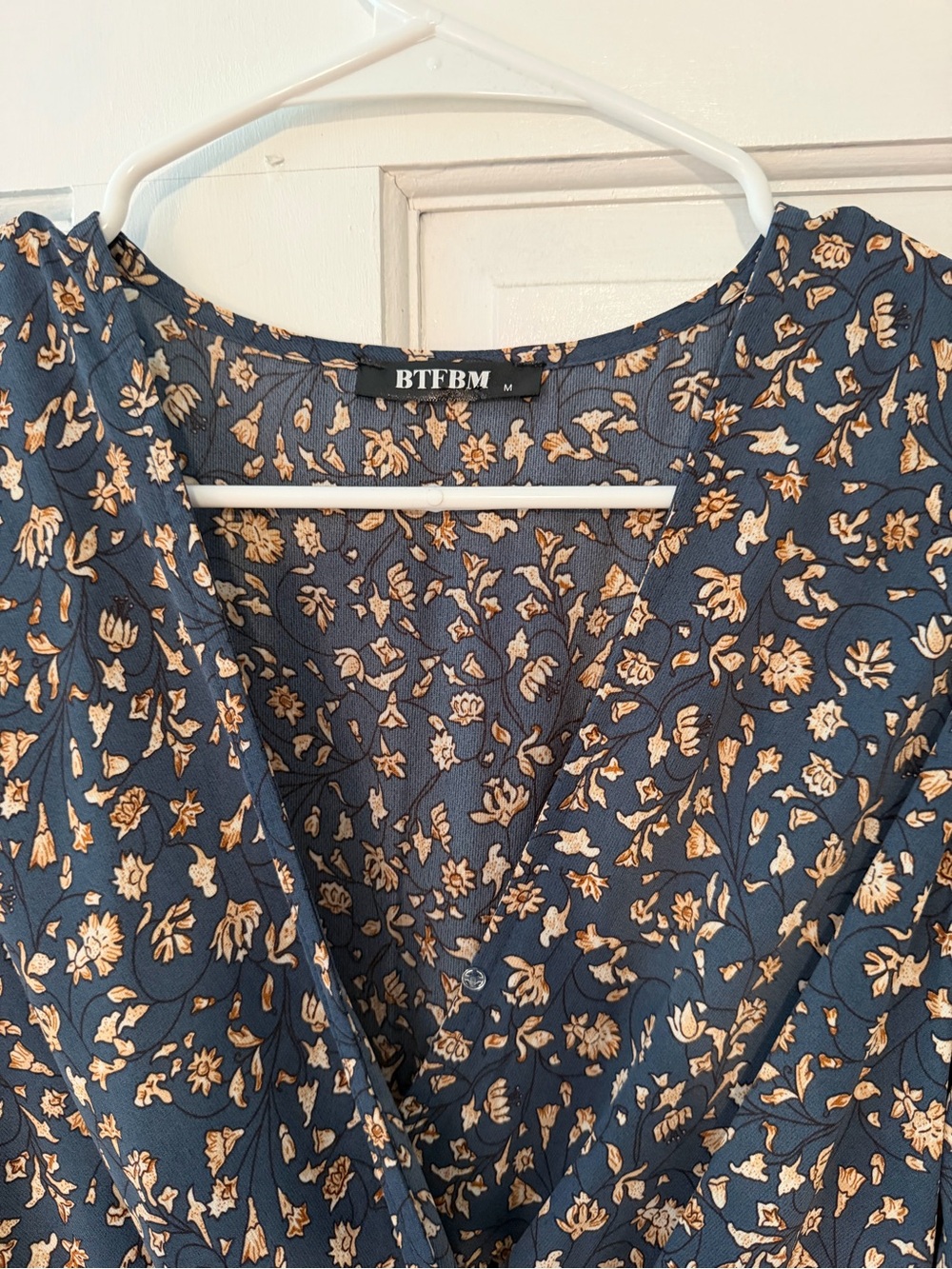 BTFBM Navy Floral High-Low Dress